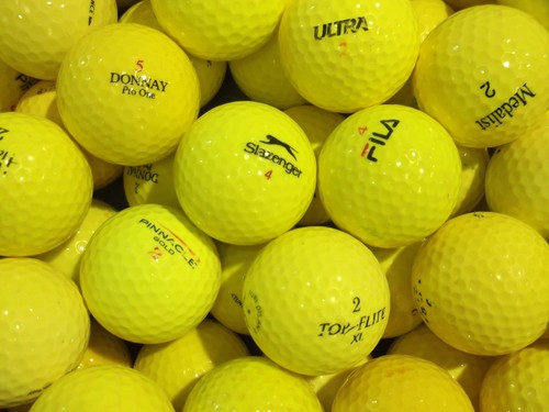 Yellow golf balls grade - yellow,