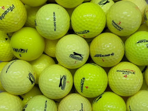 Yellow golf balls - pearl, /