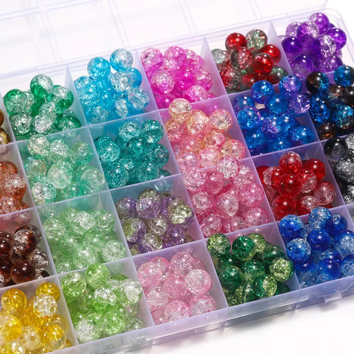 100x glass crackle - crackle, loose